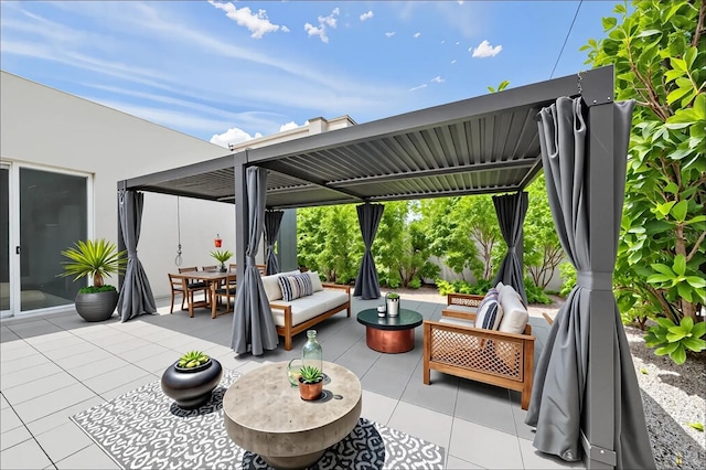 3500 Bay Shore Rd, Sarasota, FL 34234 - view of patio / terrace with an outdoor hangout area and outdoor dining space