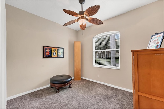 6305 Golden Eye Gln, Lakewood Ranch, FL 34202 - unfurnished room featuring carpet floors and ceiling fan