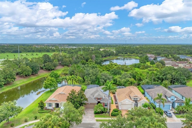 6305 Golden Eye Gln, Lakewood Ranch, FL 34202 - aerial perspective of suburban area with a nearby body of water