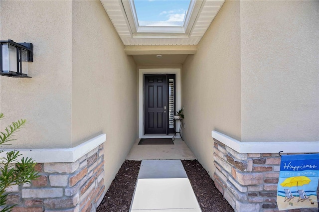 12357 Nantahala Run, Parrish, FL 34219 - property entrance featuring stucco siding