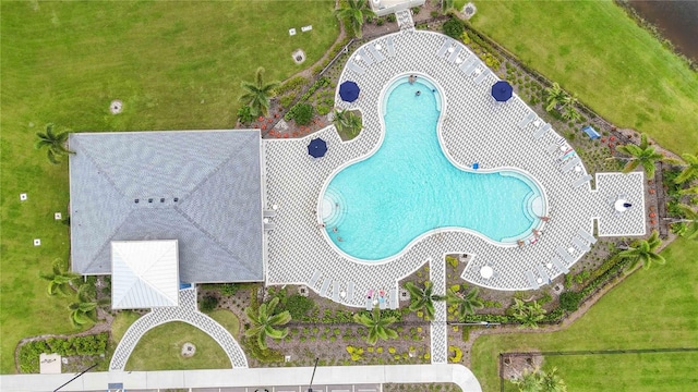 12357 Nantahala Run, Parrish, FL 34219 - drone / aerial view of a pool