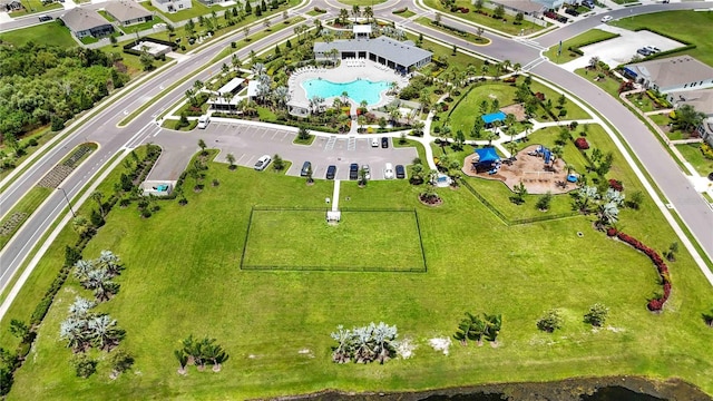 12357 Nantahala Run, Parrish, FL 34219 - bird's eye view of a pool