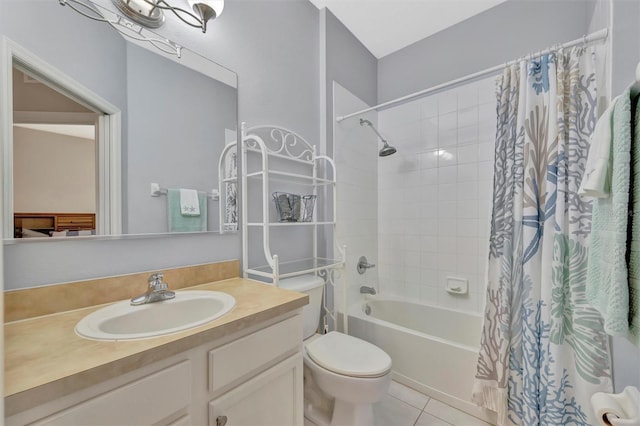 14255 Gnatcatcher Ter, Lakewood Ranch, FL 34202 - full bath with shower / tub combo, vanity, and tile patterned floors