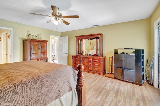 80 Rio Cuarto St, Punta Gorda, FL 33983 - bedroom featuring wood finished floors and ceiling fan