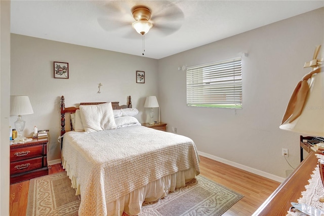 80 Rio Cuarto St, Punta Gorda, FL 33983 - bedroom featuring light wood finished floors and ceiling fan