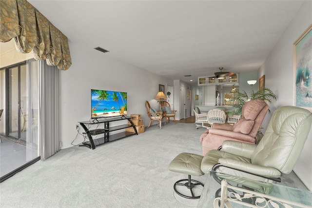 3705 E Bay Dr Unit 205, Holmes Beach, FL 34217 - view of carpeted living room