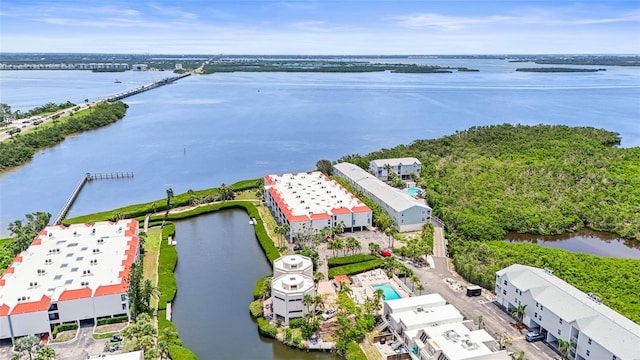 3705 E Bay Dr Unit 205, Holmes Beach, FL 34217 - drone / aerial view of a nearby body of water