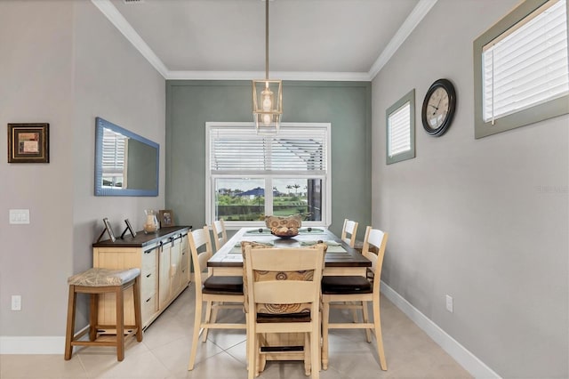 10347 Coastal Shores Dr, Parrish, FL 34219 - dining room with ornamental molding and baseboards