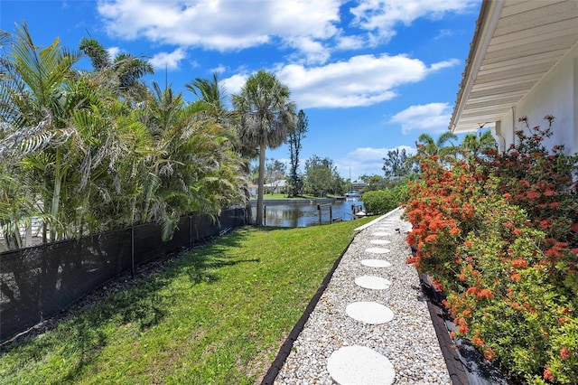 6962 Belgrave Dr, Sarasota, FL 34242 - view of yard with a water view