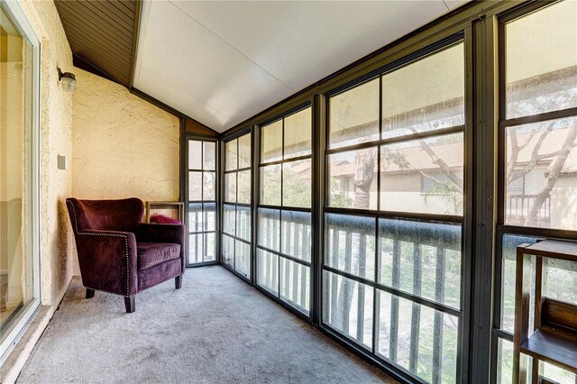 2716 Hidden Lake Blvd Unit C, Sarasota, FL 34237 - sunroom featuring lofted ceiling and plenty of natural light