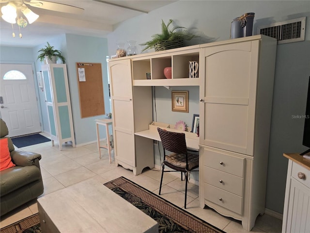 5850 Welcome Rd Unit J6, Bradenton, FL 34207 - office space featuring ceiling fan and light tile patterned flooring