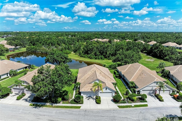 7039 Woodmore Ter, Lakewood Ranch, FL 34202 - aerial view of residential area with a nearby body of water