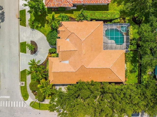 471 Park Trace Blvd, Osprey, FL 34229 - bird's eye view of a pool