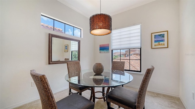 8397 38th Street Cir E Unit 306, Sarasota, FL 34243 - dining area featuring light colored carpet and baseboards