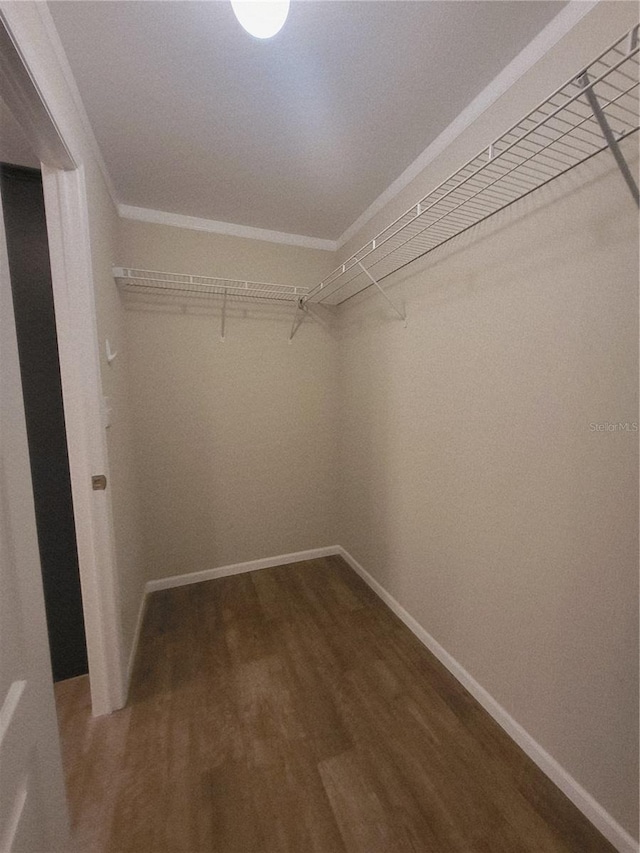 1106 49th Avenue Dr W, Bradenton, FL 34207 - spacious closet featuring dark wood-style floors