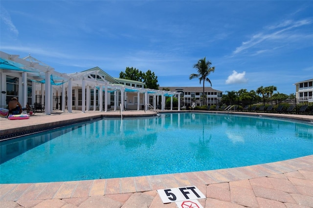 4802 51st St W Unit 1310, Bradenton, FL 34210 - community pool with a pergola and a patio