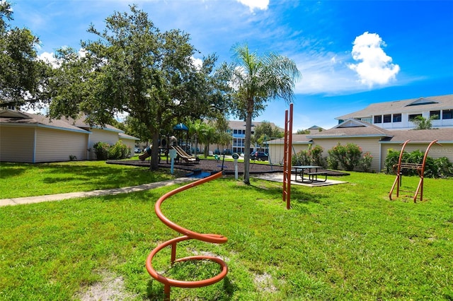 4802 51st St W Unit 1310, Bradenton, FL 34210 - view of green lawn with a playground