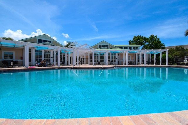 4802 51st St W Unit 1310, Bradenton, FL 34210 - community pool with a pergola and a patio