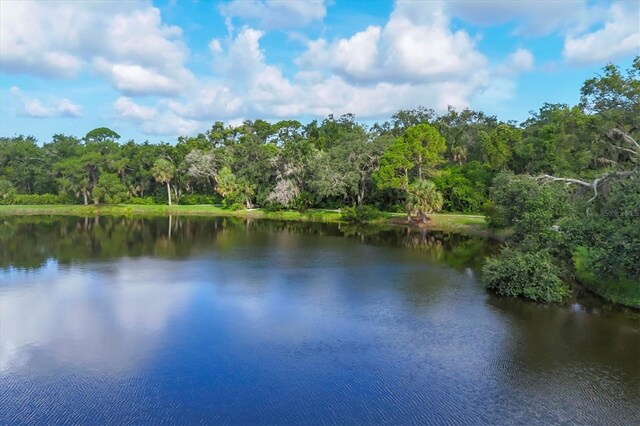 4658 Longwater Chase Unit 104, Sarasota, FL 34235 - water view with a heavily wooded area