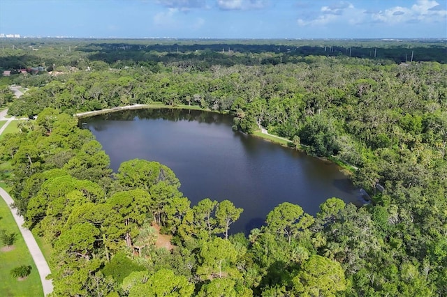 4658 Longwater Chase Unit 104, Sarasota, FL 34235 - aerial view of property's location featuring a forest and a large body of water