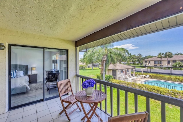 4658 Longwater Chase Unit 104, Sarasota, FL 34235 - balcony with view of pool