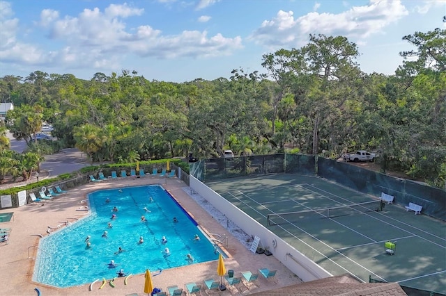 4658 Longwater Chase Unit 104, Sarasota, FL 34235 - community pool with a tennis court