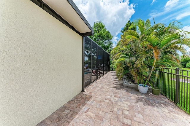 3911 91st Ave E, Parrish, FL 34219 - view of patio / terrace with a lanai and a swimming pool