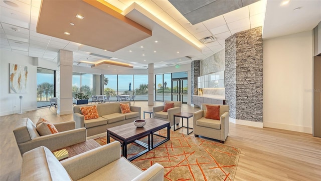 1211 Gulf Of Mexico Dr Unit 105, Longboat Key, FL 34228 - community lobby featuring a drop ceiling