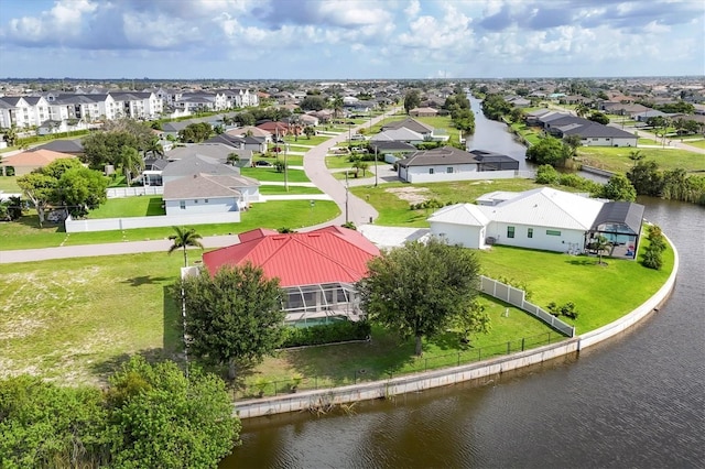 1402 SW 4th Ln, Cape Coral, FL 33991 - aerial perspective of suburban area with a nearby body of water