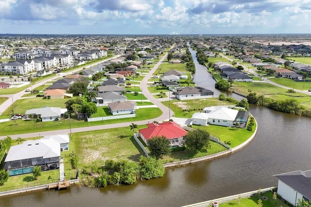 1402 SW 4th Ln, Cape Coral, FL 33991 - aerial view of residential area with a nearby body of water