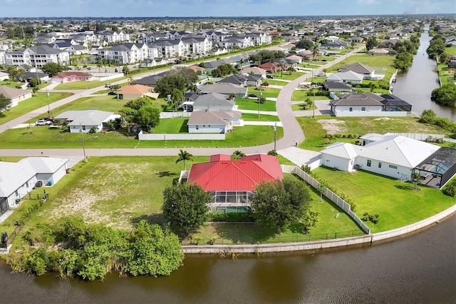 1402 SW 4th Ln, Cape Coral, FL 33991 - aerial view of residential area featuring a nearby body of water