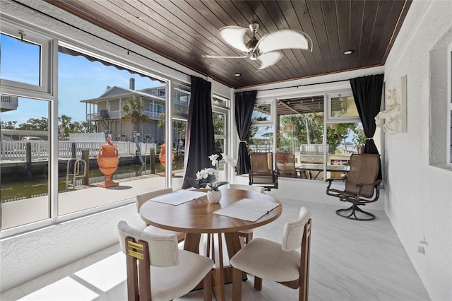 6917 22nd St W, Bradenton, FL 34207 - sunroom / solarium with ornamental molding and wooden ceiling