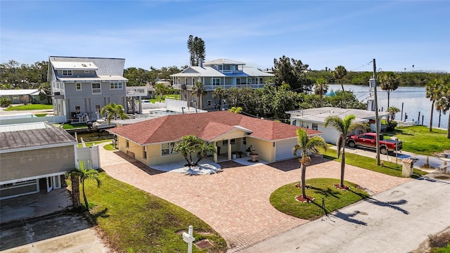 6917 22nd St W, Bradenton, FL 34207 - aerial perspective of suburban area with a large body of water