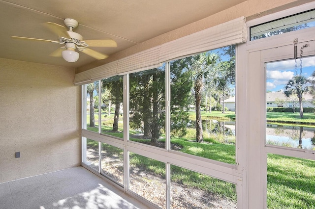 7605 Sweetbay Cir Unit 5-102, Bradenton, FL 34203 - unfurnished sunroom with a water view