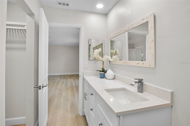 3518 Wilkinson Woods Dr Unit 11, Sarasota, FL 34231 - bathroom with vanity and wood finished floors