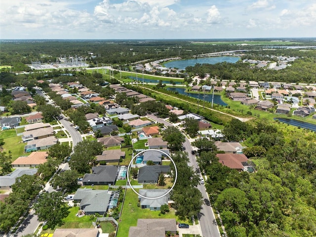 4668 73rd St E, Bradenton, FL 34203 - aerial overview of property's location with a large body of water and nearby suburban area