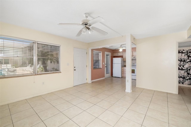 510 Granada Ave Unit 108, Venice, FL 34285 - unfurnished room featuring ceiling fan and light tile patterned flooring