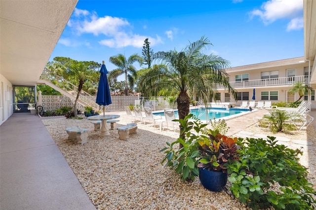 510 Granada Ave Unit 108, Venice, FL 34285 - view of pool featuring a patio area