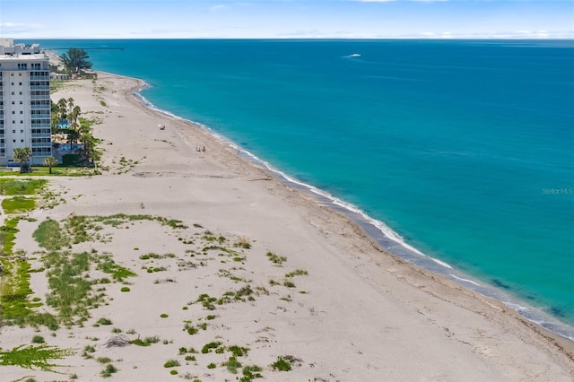 510 Granada Ave Unit 108, Venice, FL 34285 - drone / aerial view of waterfront with a beach and apartment complex / building