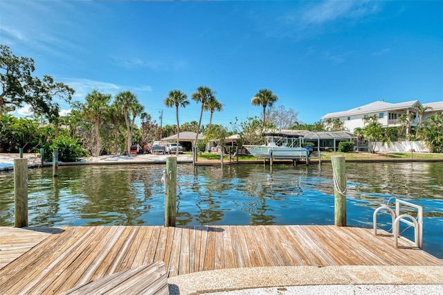 1236 Port Ln, Sarasota, FL 34242 - dock with a water view