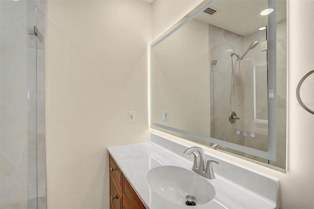 5830 Midnight Pass Rd Unit 108, Sarasota, FL 34242 - bathroom featuring vanity and a shower