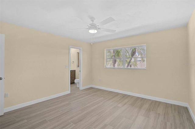 5830 Midnight Pass Rd Unit 108, Sarasota, FL 34242 - empty room featuring light wood-type flooring and ceiling fan