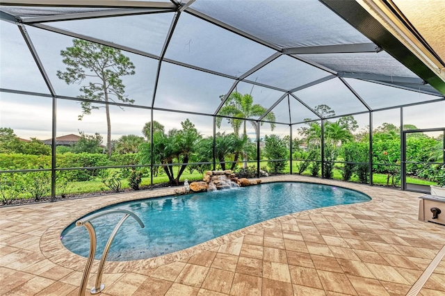 11680 Tapestry Ln, Venice, FL 34292 - outdoor pool with a patio area and a lanai