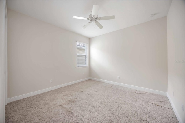 11680 Tapestry Ln, Venice, FL 34292 - unfurnished room with carpet floors, a ceiling fan, and a smoke detector
