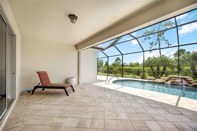 11680 Tapestry Ln, Venice, FL 34292 - outdoor pool featuring a patio and a lanai