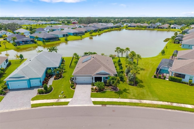 13789 Old Creek Ct, Parrish, FL 34219 - aerial perspective of suburban area featuring a nearby body of water