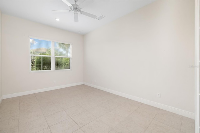 13789 Old Creek Ct, Parrish, FL 34219 - empty room with a ceiling fan and recessed lighting
