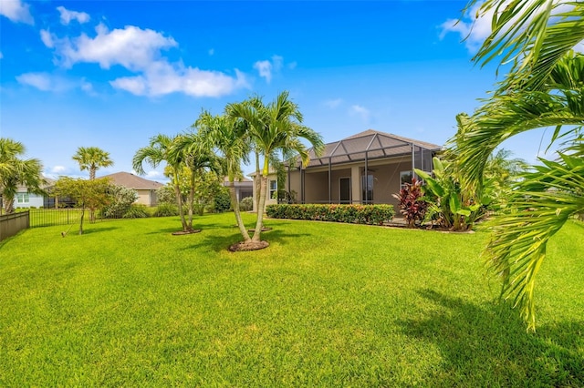 13789 Old Creek Ct, Parrish, FL 34219 - view of yard featuring glass enclosure