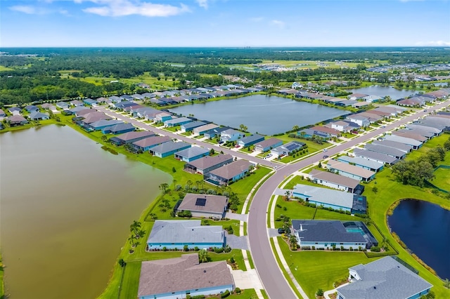 13789 Old Creek Ct, Parrish, FL 34219 - aerial view of residential area featuring a large body of water