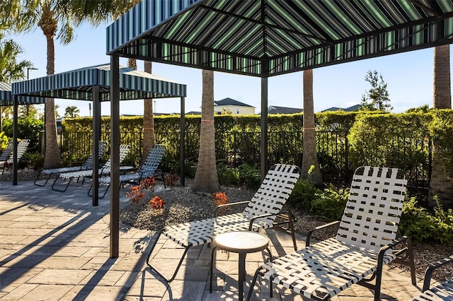 13789 Old Creek Ct, Parrish, FL 34219 - view of patio with a gazebo